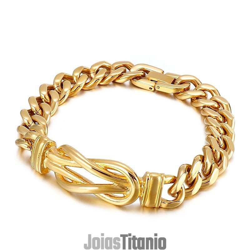Pulseiras Masculinas De Titânio Com Nós