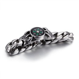 Pulseira Masculina Retrô Fashion Bússola Para Atividades Ao Ar Livre