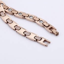 Pulseira De Aço De Tungstênio E Germânio Com Diamantes Da Moda Para Homens E Mulheres