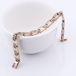 Pulseira De Aço De Tungstênio E Germânio Com Diamantes Da Moda Para Homens E Mulheres