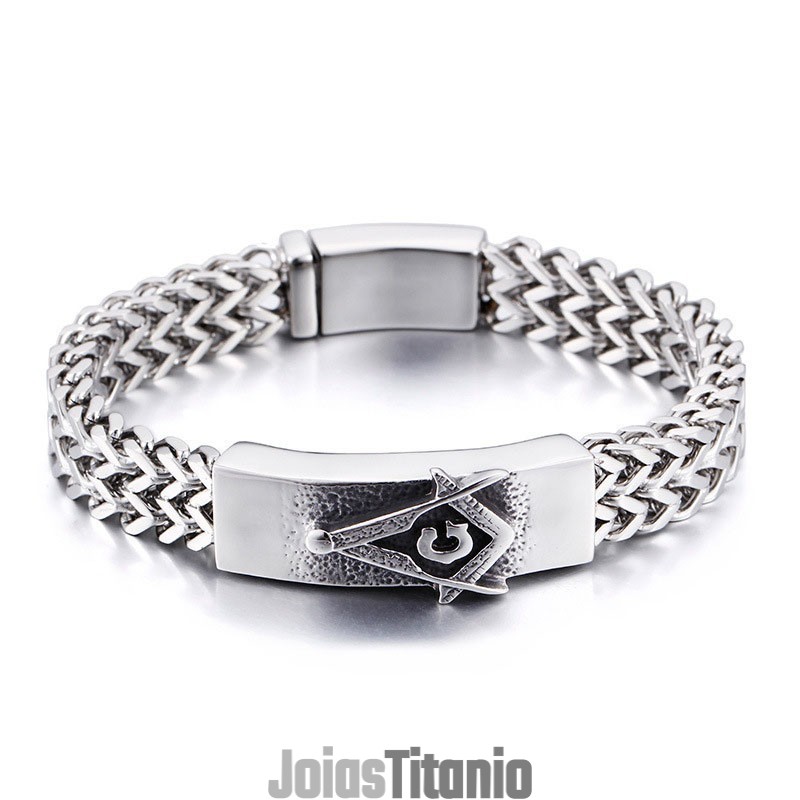 Pulseira Maçônica Masculina Da Moda Pulseira Maçônica Masculina Da Moda