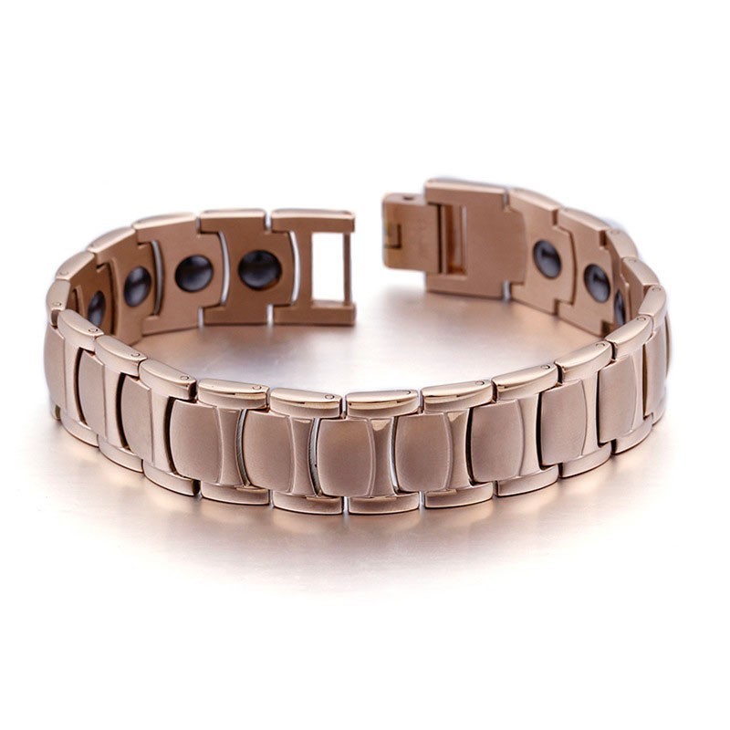 Pulseira De Titânio Magnética Galvanizada Da Moda Para Homens Pulseira De Titânio Magnética Galvanizada Da Moda Para Homens