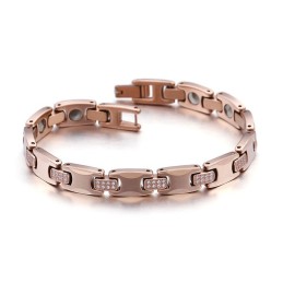 Pulseira De Casal De Tungstênio Com Revestimento De Germânio E Diamantes No Mesmo Parágrafo