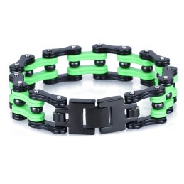 Pulseira De Ciclismo Masculina De Titânio Galvanizado Estilo Rock Hip-Hop