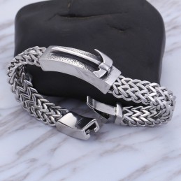 Pulseira Masculina Shake The Same Axe Bent Titanium