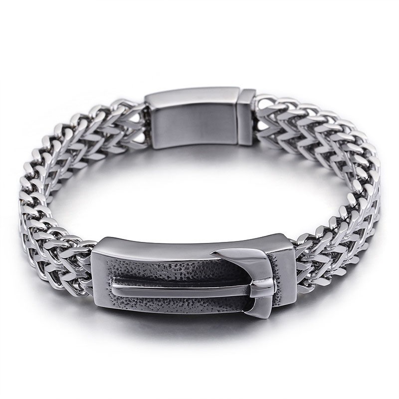 Pulseira Masculina Shake The Same Axe Bent Titanium