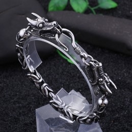 Pulseira De Titânio Cool Chic Tap Hook Para Homens