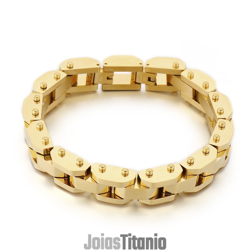 Pulseira De Titânio Estilo Chique Galvanizada Para Homens Pulseira De Titânio Estilo Chique Galvanizada Para Homens