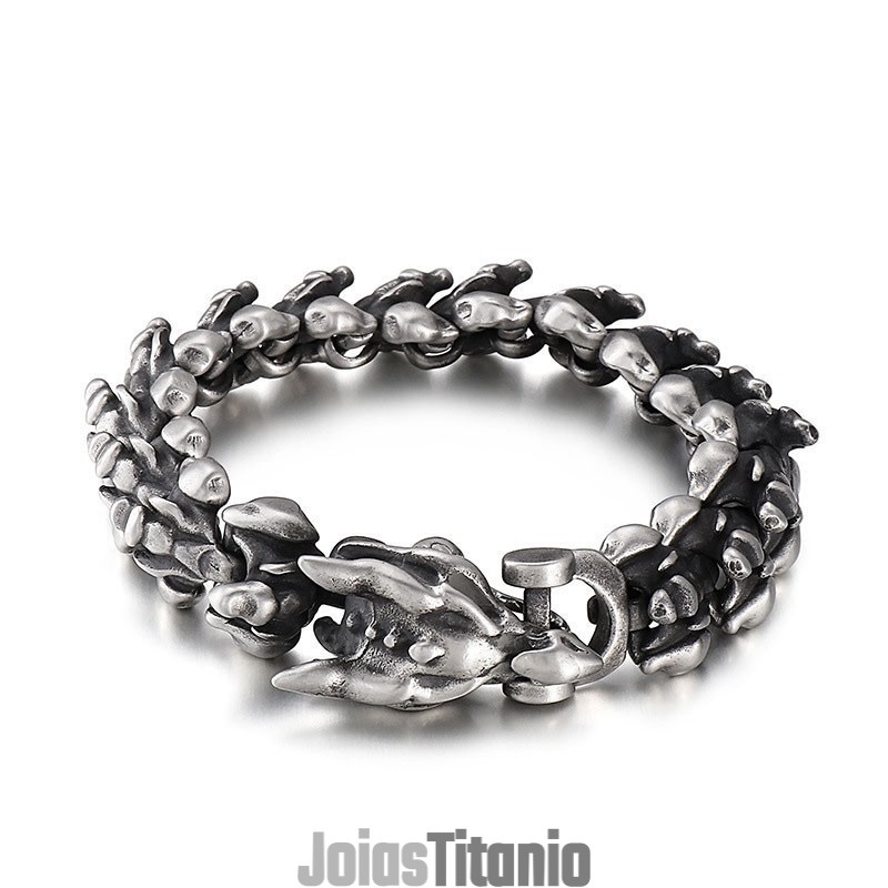 Pulseira De Titânio Cool Keel Exagerada Para Homens Pulseira De Titânio Cool Keel Exagerada Para Homens