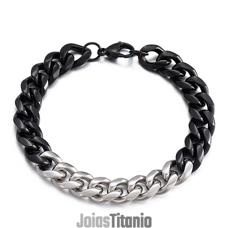 Pulseira Masculina De Titânio Colorida Com Estampa De Tiro De Rua Pulseira Masculina De Titânio Colorida Com Estampa De Tiro De Rua