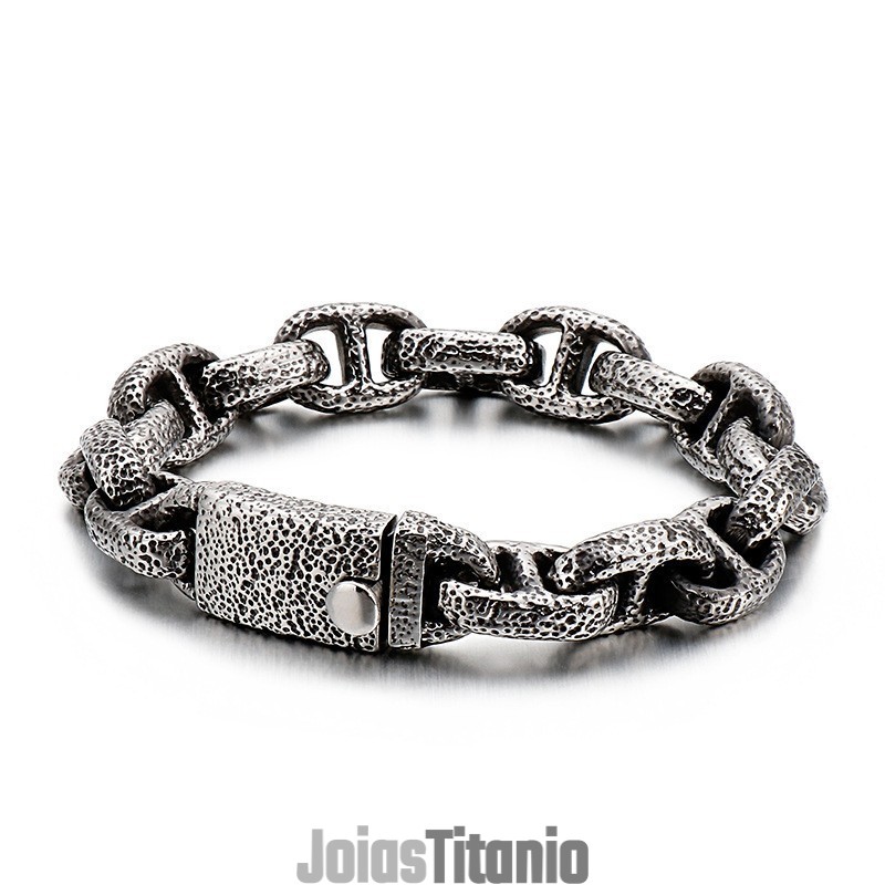 Pulseira De Titânio Us Fashion Day