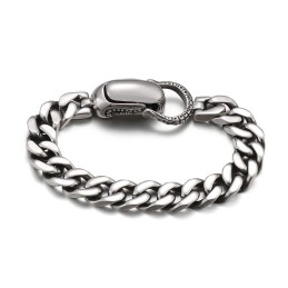 Pulseira Chique De Titânio Cubano Para Homens