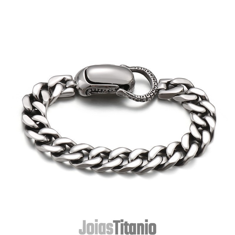 Pulseira Chique De Titânio Cubano Para Homens Pulseira Chique De Titânio Cubano Para Homens