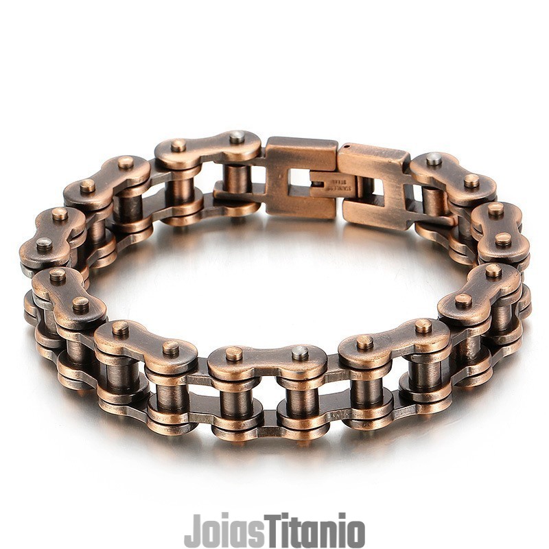 Pulseira Cool Rock Bike Titanium Para Homens