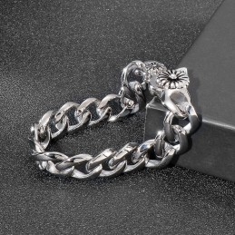 Pulseira De Titânio Com Fivela De Caracol Estilo Chique Popular Para Homens