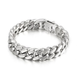 Pulseira De Titânio Masculina De Hip Hop
