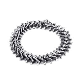 Pulseira Masculina De Titânio Com Caveira Pequena Exagerada