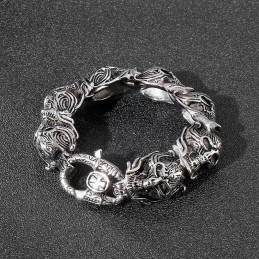 Pulseira De Titânio Masculina Cool Skull