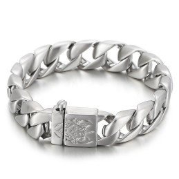 Pulseira De Titânio Masculina De Aço Da Fashion Highlights Hip-Hop