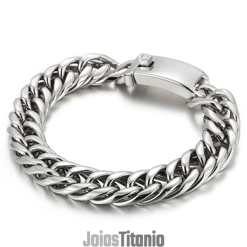 Pulseira De Titânio De Cor Sólida E Estilosa De Rua Para Homens Pulseira De Titânio De Cor Sólida E Estilosa De Rua Para Homens