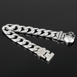 Pulseira De Titânio Masculina Com Caveira Da Moda
