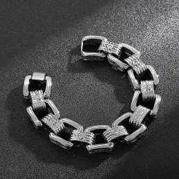 Pulseiras Masculinas Com Padrão Chique