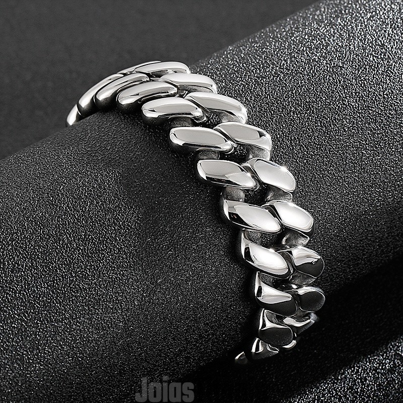 Pulseira De Titânio Em Formato De Diamante Chic Wind Pulseira De Titânio Em Formato De Diamante Chic Wind
