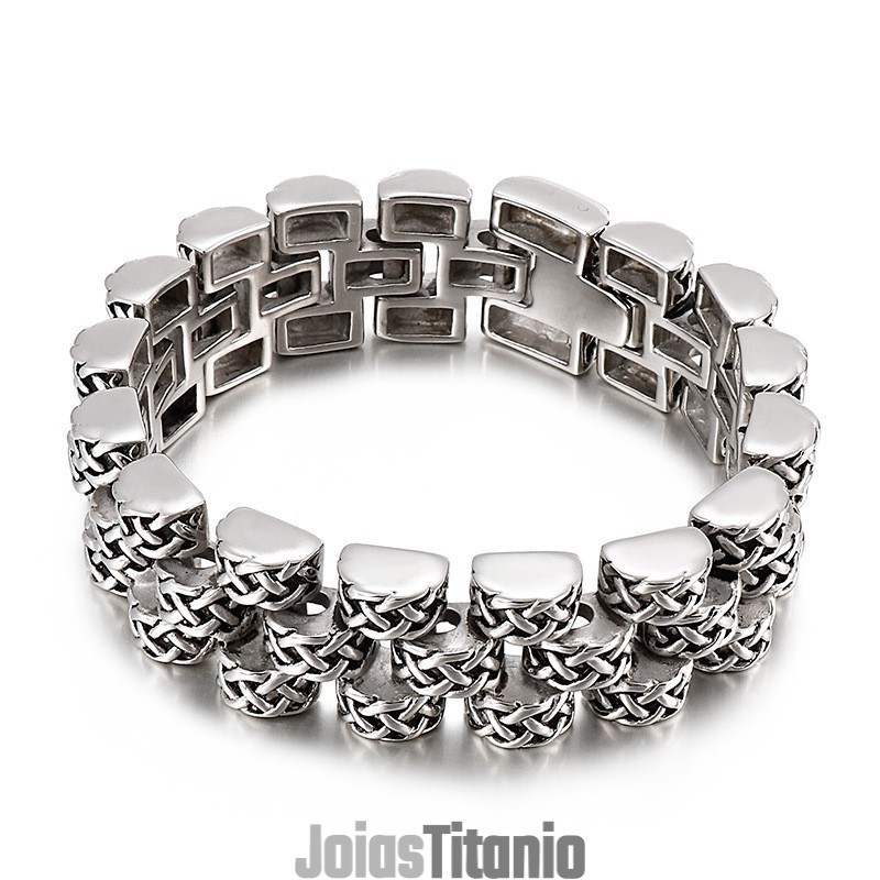 Pulseira De Titânio Masculina Coarse Cool Pulseira De Titânio Masculina Coarse Cool