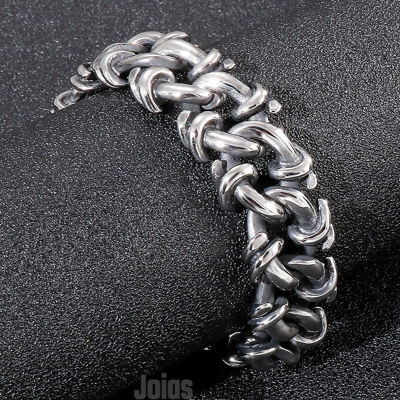 Pulseira Masculina De Titânio Exagerada, Joia De Mão