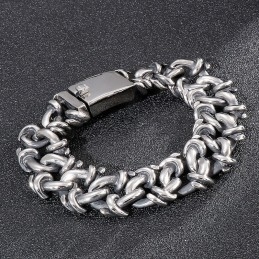 Pulseira Masculina De Titânio Exagerada, Joia De Mão