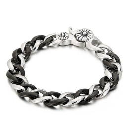 Pulseira De Titânio Preta Para Homens