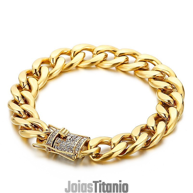 Pulseira De Corrente De Bicicleta Com Bigodes De Dragão De Diamante