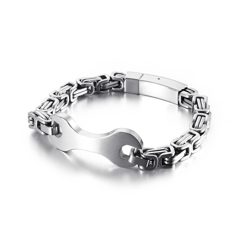 Pulseira De Corrente De Titânio Imperador Masculina Fashion Tide
