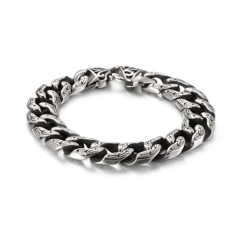 Pulseira Masculina De Titânio Cool Exaggerated Chic Pulseira Masculina De Titânio Cool Exaggerated Chic