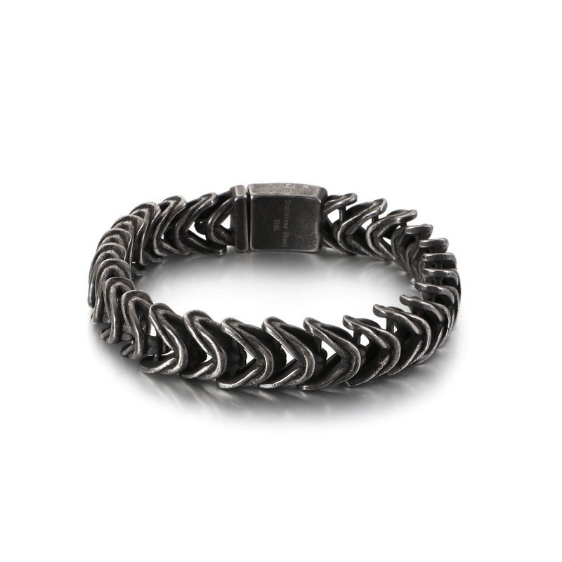 Pulseira Masculina Cool Pulseiras De Titânio Hundred