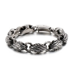 Versão Da Pulseira Masculina De Folha De Titânio Tide