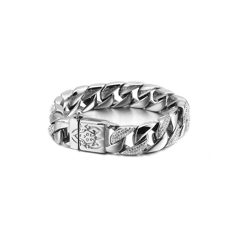 Pulseira Masculina Fashion Diamonds Cool Pulseira Masculina Fashion Diamonds Cool