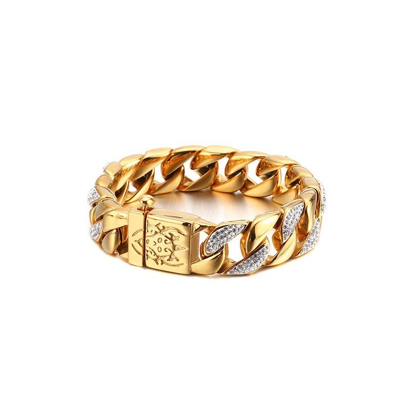 Pulseira Masculina Fashion Diamond Cool Pulseira Masculina Fashion Diamond Cool
