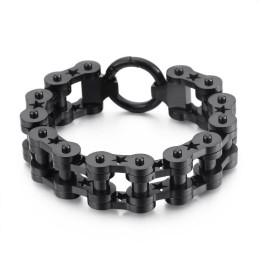 Pulseira Masculina De Titânio Com Estrela À Venda