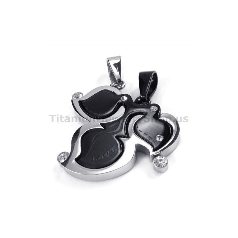 Pingentes De Titânio Com Folha De Bordo E Correntes Sem Diamantes Pingentes De Titânio Com Folha De Bordo E Correntes Sem Diamantes