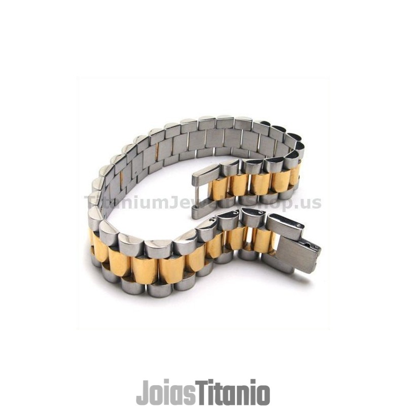 Pulseira Masculina Gloden Titanium Pulseira Masculina Gloden Titanium