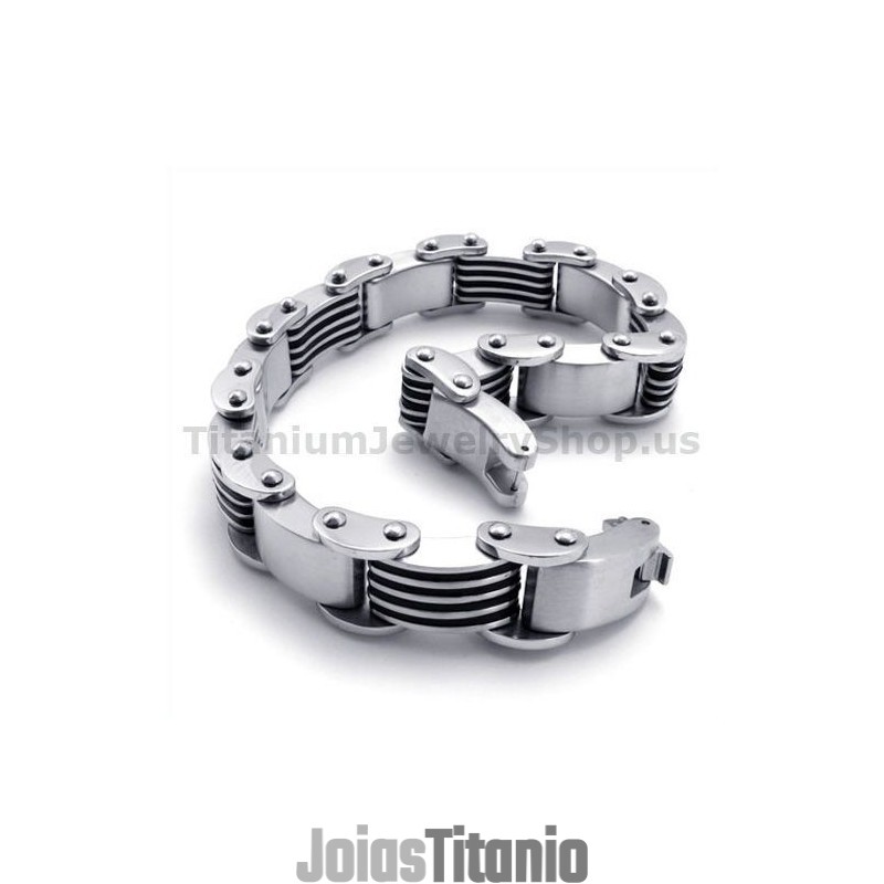 Pulseira Masculina De Titânio