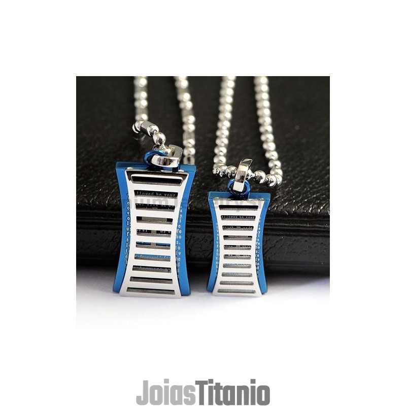 Pingentes De Titânio Para Amantes - Presentes Para O Dia Dos Namorados - Correntes Grátis