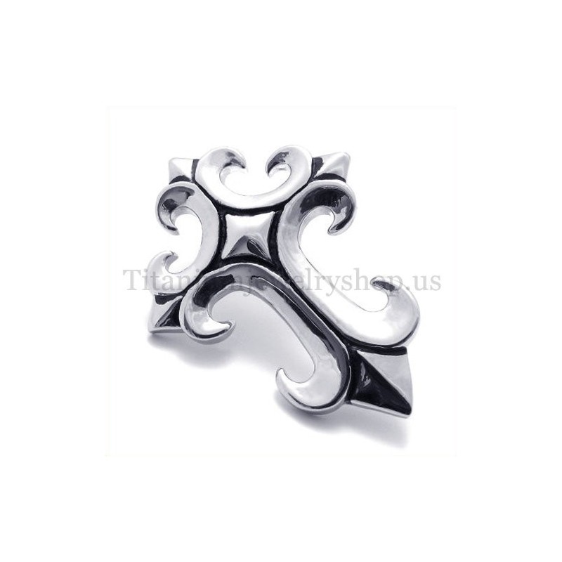 Pingente De Cruz De Titânio Puro Âncora Masculino Pingente De Cruz De Titânio Puro Âncora Masculino