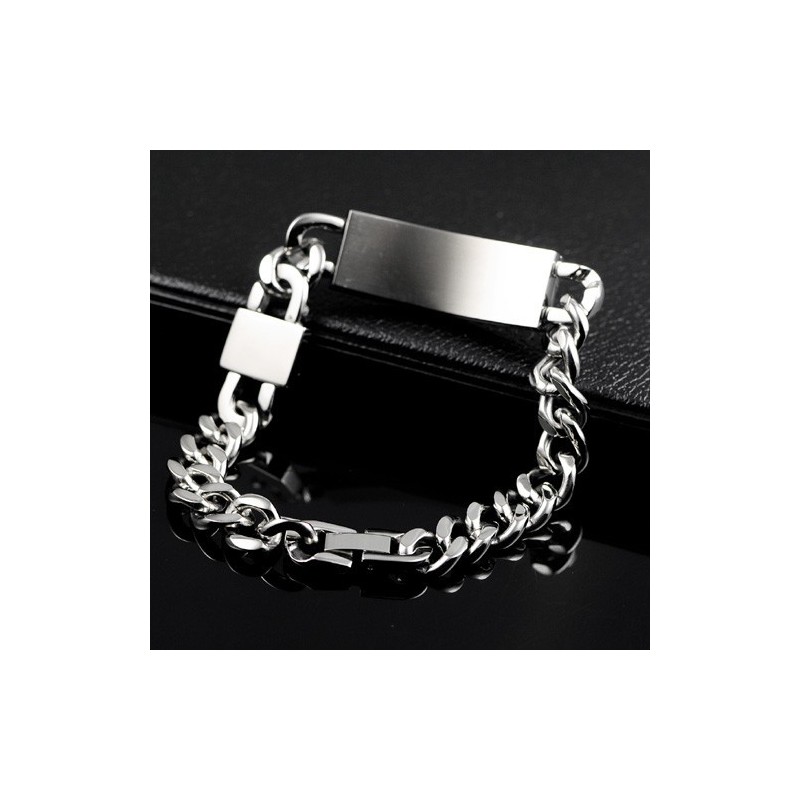 Nova Pulseira Masculina De Titânio Iron Orchid