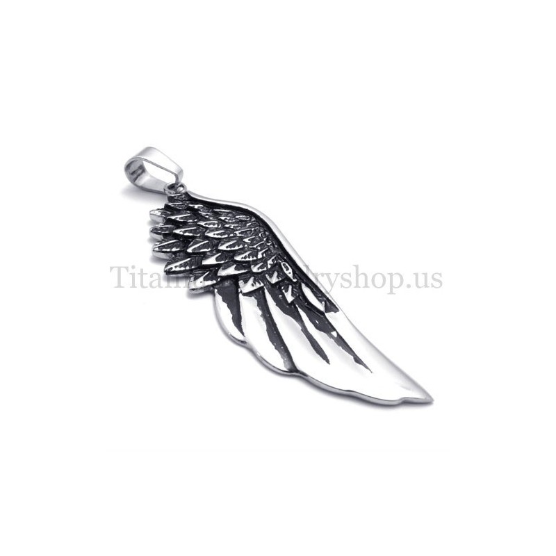 Pingente De Titânio Puro Masculino Modelo Wings Pingente De Titânio Puro Masculino Modelo Wings