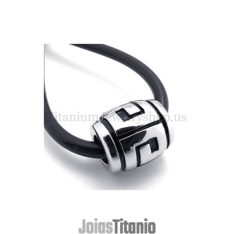 Pingente De Titânio Com Contas Da Sorte Elipsoidal Simples Pingente De Titânio Com Contas Da Sorte Elipsoidal Simples