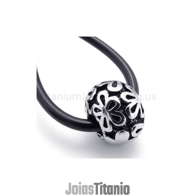 Novo Pingente Clássico De Pérola Da Sorte Em Titânio