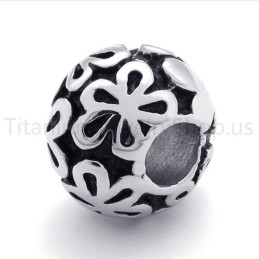 Novo Pingente Clássico De Pérola Da Sorte Em Titânio