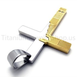 Novo Pingente De Titânio Em Cruz Com Bordas Rasgadas Em Duotone